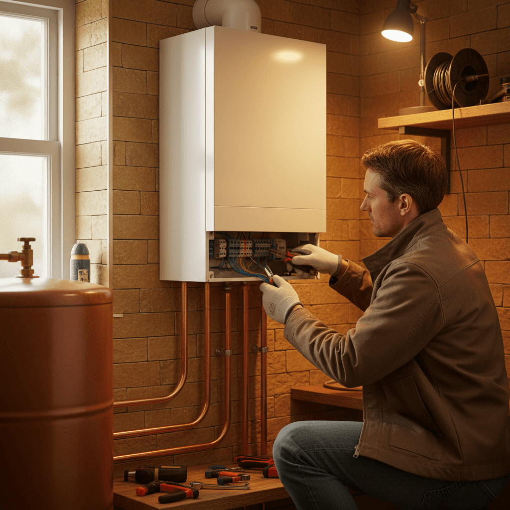 Boiler electrical installation